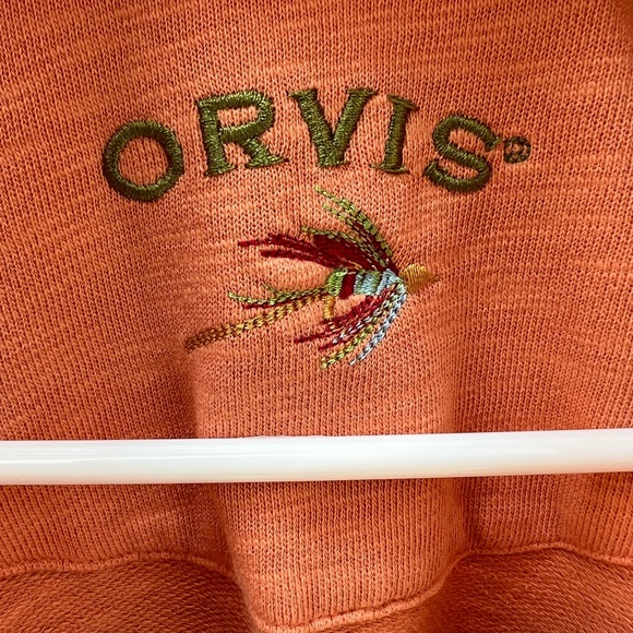 Orvis quarter zip orange XL - Picture 3 of 3